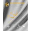 imageMens Sun Protection Shirts UPF 50 Long Sleeve Hoodie with 2 Pockets UV SPF Fishing Hiking Rash Guard ShirtsLight Grey