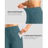 imageWomens Athletic Shorts with Zipper Pocket 7quot High Waisted Stretchy Bermuda Shorts for Women Workout Running CasualBorealis Green