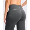imageWomens Capri Pants with Pockets High Waist Yoga Pants Wide Leg Workout Crop Summer Pants for Casual Travel ExerciseCharcoal