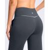 imageWomens Capri Pants with Pockets High Waist Yoga Pants Wide Leg Workout Crop Summer Pants for Casual Travel ExerciseGrey Blue