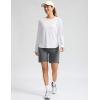 imageWomens Sun Shirts UPF 50 Long Sleeve UV Protection Shirt Lightweight Quick Dry Workout Hiking Tops for WomenAwhite
