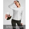 imageWomens Sun Shirts UPF 50 Long Sleeve UV Protection Shirt Lightweight Quick Dry Workout Hiking Tops for WomenBlack Dot