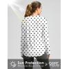 imageWomens Sun Shirts UPF 50 Long Sleeve UV Protection Shirt Lightweight Quick Dry Workout Hiking Tops for WomenBlack Dot
