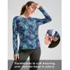 imageWomens Sun Shirts UPF 50 Long Sleeve UV Protection Shirt Lightweight Quick Dry Workout Hiking Tops for WomenBlue Leaf