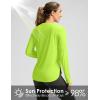 imageWomens Sun Shirts UPF 50 Long Sleeve UV Protection Shirt Lightweight Quick Dry Workout Hiking Tops for WomenBright Green