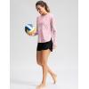 imageWomens Sun Shirts UPF 50 Long Sleeve UV Protection Shirt Lightweight Quick Dry Workout Hiking Tops for WomenCrystal Pink