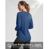 imageWomens Sun Shirts UPF 50 Long Sleeve UV Protection Shirt Lightweight Quick Dry Workout Hiking Tops for WomenDark Blue