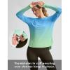 imageWomens Sun Shirts UPF 50 Long Sleeve UV Protection Shirt Lightweight Quick Dry Workout Hiking Tops for WomenGreenYellow Gradient