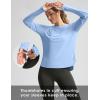 imageWomens Sun Shirts UPF 50 Long Sleeve UV Protection Shirt Lightweight Quick Dry Workout Hiking Tops for WomenHaze Blue