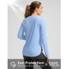 imageWomens Sun Shirts UPF 50 Long Sleeve UV Protection Shirt Lightweight Quick Dry Workout Hiking Tops for WomenHaze Blue