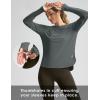 imageWomens Sun Shirts UPF 50 Long Sleeve UV Protection Shirt Lightweight Quick Dry Workout Hiking Tops for WomenHeather Grey