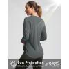 imageWomens Sun Shirts UPF 50 Long Sleeve UV Protection Shirt Lightweight Quick Dry Workout Hiking Tops for WomenHeather Grey