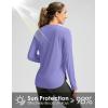 imageWomens Sun Shirts UPF 50 Long Sleeve UV Protection Shirt Lightweight Quick Dry Workout Hiking Tops for WomenHeather Purple