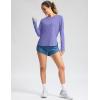 imageWomens Sun Shirts UPF 50 Long Sleeve UV Protection Shirt Lightweight Quick Dry Workout Hiking Tops for WomenHeather Purple