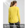 imageWomens Sun Shirts UPF 50 Long Sleeve UV Protection Shirt Lightweight Quick Dry Workout Hiking Tops for WomenLemon Yellow