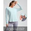 imageWomens Sun Shirts UPF 50 Long Sleeve UV Protection Shirt Lightweight Quick Dry Workout Hiking Tops for WomenLight Blue