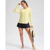 imageWomens Sun Shirts UPF 50 Long Sleeve UV Protection Shirt Lightweight Quick Dry Workout Hiking Tops for WomenLight Yellow