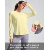 imageWomens Sun Shirts UPF 50 Long Sleeve UV Protection Shirt Lightweight Quick Dry Workout Hiking Tops for WomenLight Yellow