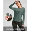 imageWomens Sun Shirts UPF 50 Long Sleeve UV Protection Shirt Lightweight Quick Dry Workout Hiking Tops for WomenMalachite Green