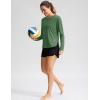 imageWomens Sun Shirts UPF 50 Long Sleeve UV Protection Shirt Lightweight Quick Dry Workout Hiking Tops for WomenOarmy Green