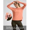imageWomens Sun Shirts UPF 50 Long Sleeve UV Protection Shirt Lightweight Quick Dry Workout Hiking Tops for WomenOrange