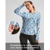 imageWomens Sun Shirts UPF 50 Long Sleeve UV Protection Shirt Lightweight Quick Dry Workout Hiking Tops for WomenPeri Blue Freesia