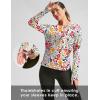 imageWomens Sun Shirts UPF 50 Long Sleeve UV Protection Shirt Lightweight Quick Dry Workout Hiking Tops for WomenPink Floral