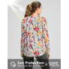 imageWomens Sun Shirts UPF 50 Long Sleeve UV Protection Shirt Lightweight Quick Dry Workout Hiking Tops for WomenPink Floral