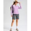 imageWomens Sun Shirts UPF 50 Long Sleeve UV Protection Shirt Lightweight Quick Dry Workout Hiking Tops for WomenPurple
