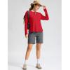 imageWomens Sun Shirts UPF 50 Long Sleeve UV Protection Shirt Lightweight Quick Dry Workout Hiking Tops for WomenRed