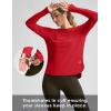 imageWomens Sun Shirts UPF 50 Long Sleeve UV Protection Shirt Lightweight Quick Dry Workout Hiking Tops for WomenRed