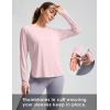 imageWomens Sun Shirts UPF 50 Long Sleeve UV Protection Shirt Lightweight Quick Dry Workout Hiking Tops for WomenSeashell Pink