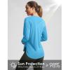 imageWomens Sun Shirts UPF 50 Long Sleeve UV Protection Shirt Lightweight Quick Dry Workout Hiking Tops for WomenSky Blue
