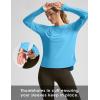 imageWomens Sun Shirts UPF 50 Long Sleeve UV Protection Shirt Lightweight Quick Dry Workout Hiking Tops for WomenSky Blue