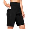 imageG Gradual Womens 9quot Bermuda Long Shorts with Pockets High Waisted Athletic Knee Length Shorts for Women Walking WorkoutBlack