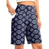 imageG Gradual Womens Bermuda Long Shorts with Pockets 9quot High Waisted Knee Length Shorts for Women Walking Athletic WorkoutNavy Flower
