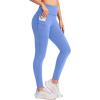imageG Gradual Womens Fleece Lined Winter Leggings with Pockets Water Resistant High Waisted Thermal Warm Pants Running HikingWild Indigo