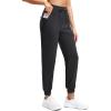 imageG Gradual Womens Joggers Zip Pockets Drawstring Gym Sweatpants High Waisted Tapered Pants for Workout Travel LoungeBlack