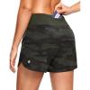imageG Gradual Womens Running Shorts with Mesh Liner 3quot Workout Athletic Shorts for Women with Phone PocketsGreen Camo