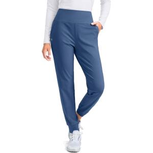 imageG Gradual Womens Fleece Lined Joggers High Waisted Water Resistant Thermal Hiking Pants Cold Weather Sweatpants with PocketsBlue