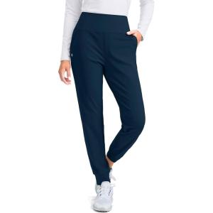 imageG Gradual Womens Fleece Lined Joggers High Waisted Water Resistant Thermal Hiking Pants Cold Weather Sweatpants with PocketsBorealis Green