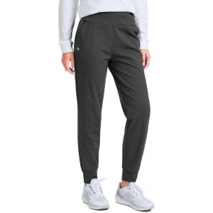 imageG Gradual Womens Fleece Lined Joggers High Waisted Water Resistant Thermal Hiking Pants Cold Weather Sweatpants with PocketsCharcoal