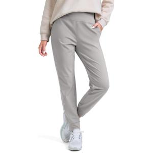 imageG Gradual Womens Fleece Lined Joggers High Waisted Water Resistant Thermal Hiking Pants Cold Weather Sweatpants with PocketsLight Grey