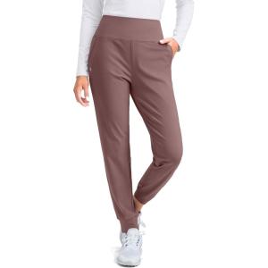 imageG Gradual Womens Fleece Lined Joggers High Waisted Water Resistant Thermal Hiking Pants Cold Weather Sweatpants with PocketsZash Rose