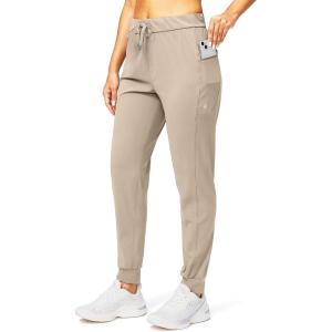 imageG Gradual Womens Joggers Pants with Zipper Pockets Stretch Tapered Athletic Joggers for Women Lounge Jogging WorkoutKhaki
