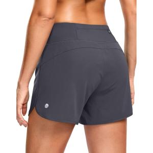 imageG Gradual Womens Running Shorts with Mesh Liner 3quot Workout Athletic Shorts for Women with Phone PocketsGrey