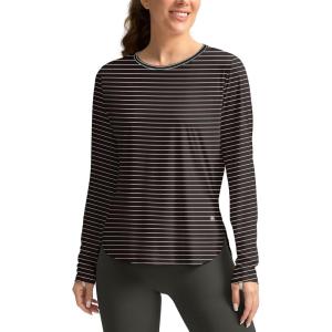 imageWomens Sun Shirts UPF 50 Long Sleeve UV Protection Shirt Lightweight Quick Dry Workout Hiking Tops for WomenWhite Stripe