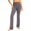 image28quot30quot32quot34quot Inseam Womens Bootcut Yoga Pants Long Bootleg HighWaisted Flare Pants with PocketsTaupe