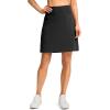 imageG Gradual 19quot Skorts for Woman Knee Length Golf Skirt Long Athletic Tennis Skorts for Women Dressy Casual with Shorts PocketsAblack