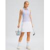 imageG Gradual 19quot Skorts for Woman Knee Length Golf Skirt Long Athletic Tennis Skorts for Women Dressy Casual with Shorts PocketsAwhite